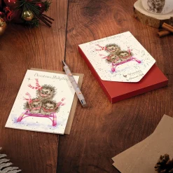 Wrendale Designs 'Sledgehogs' Hedgehog Christmas Card Pack