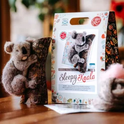 The Crafty Kit Co. Sleepy Koala Needle Felting Craft Kit
