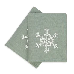 Ulster Weavers Snowflake Aquarius Linen Napkin 2 pack