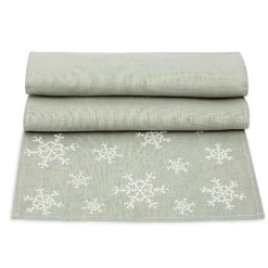 Ulster Weavers Snowflake Linen 85in Table Runner
