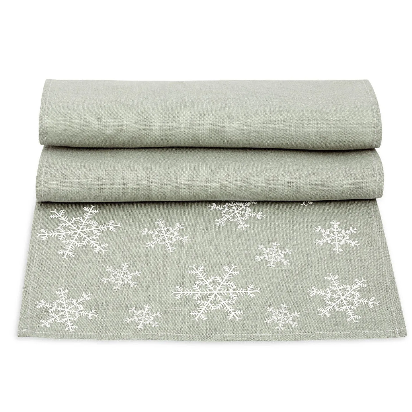 Ulster Weavers Snowflake Linen 85in Table Runner
