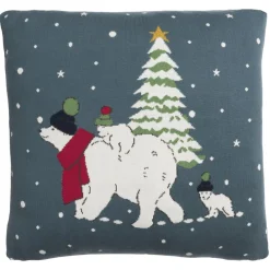 Sophie Allport Snow Season Knitted Statement Pillow
