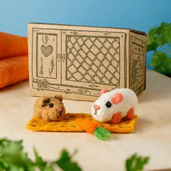Sew Heart Felt Snowy & Baby Squeak Guinea Pig Set