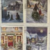 Alison Gardiner Snowy Village Advent Calendar Card