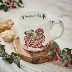 Wrendale Designs 'Snug as a Pug' Small Bone China Mug (11oz)