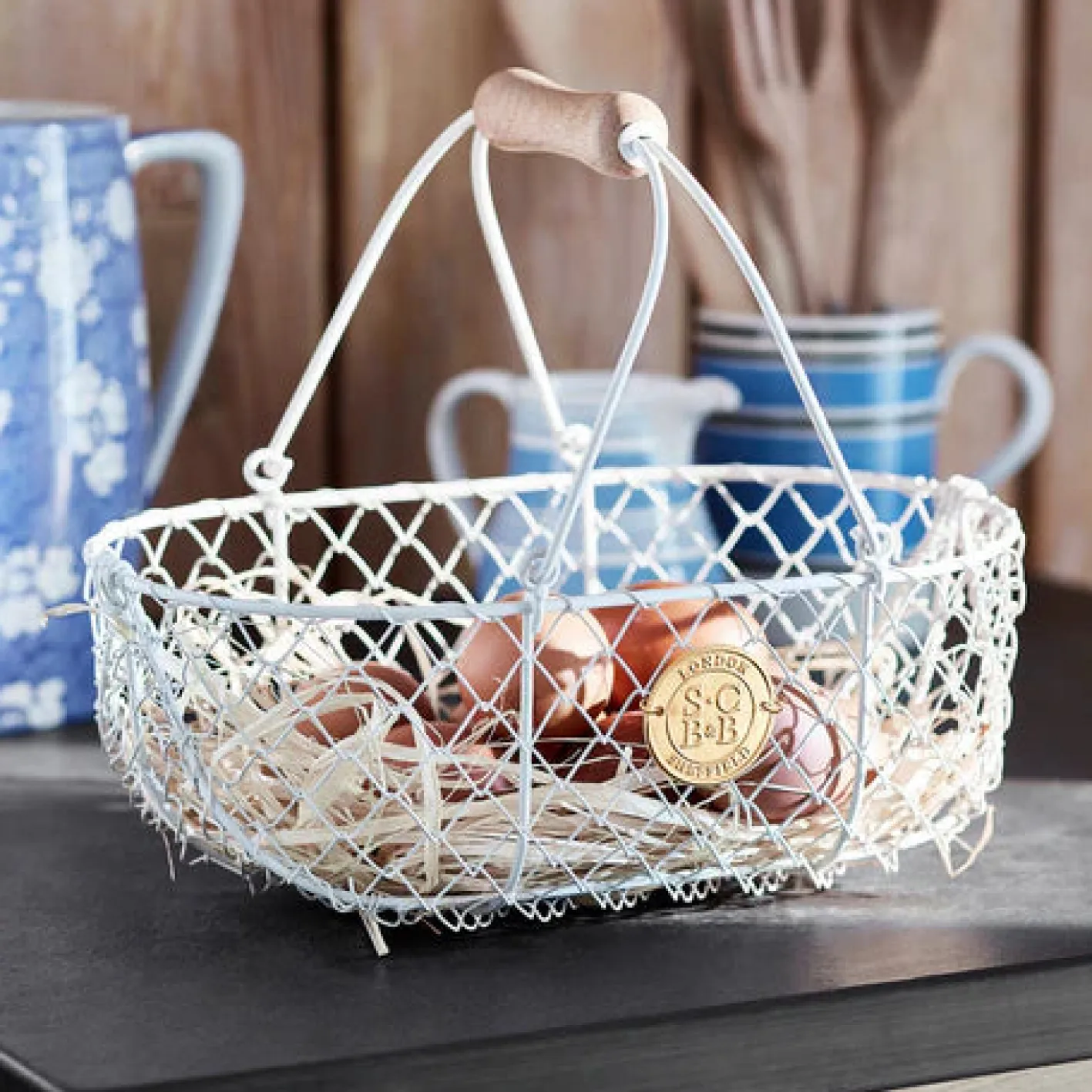 Burgon & Ball Sophie Conran Harvesting Basket - Buttermilk
