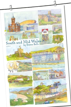 Emma Ball South and Mid-Wales by Tea Towel