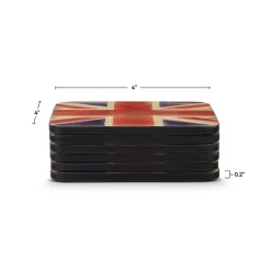 Spode Union Jack Coasters - Set of 6