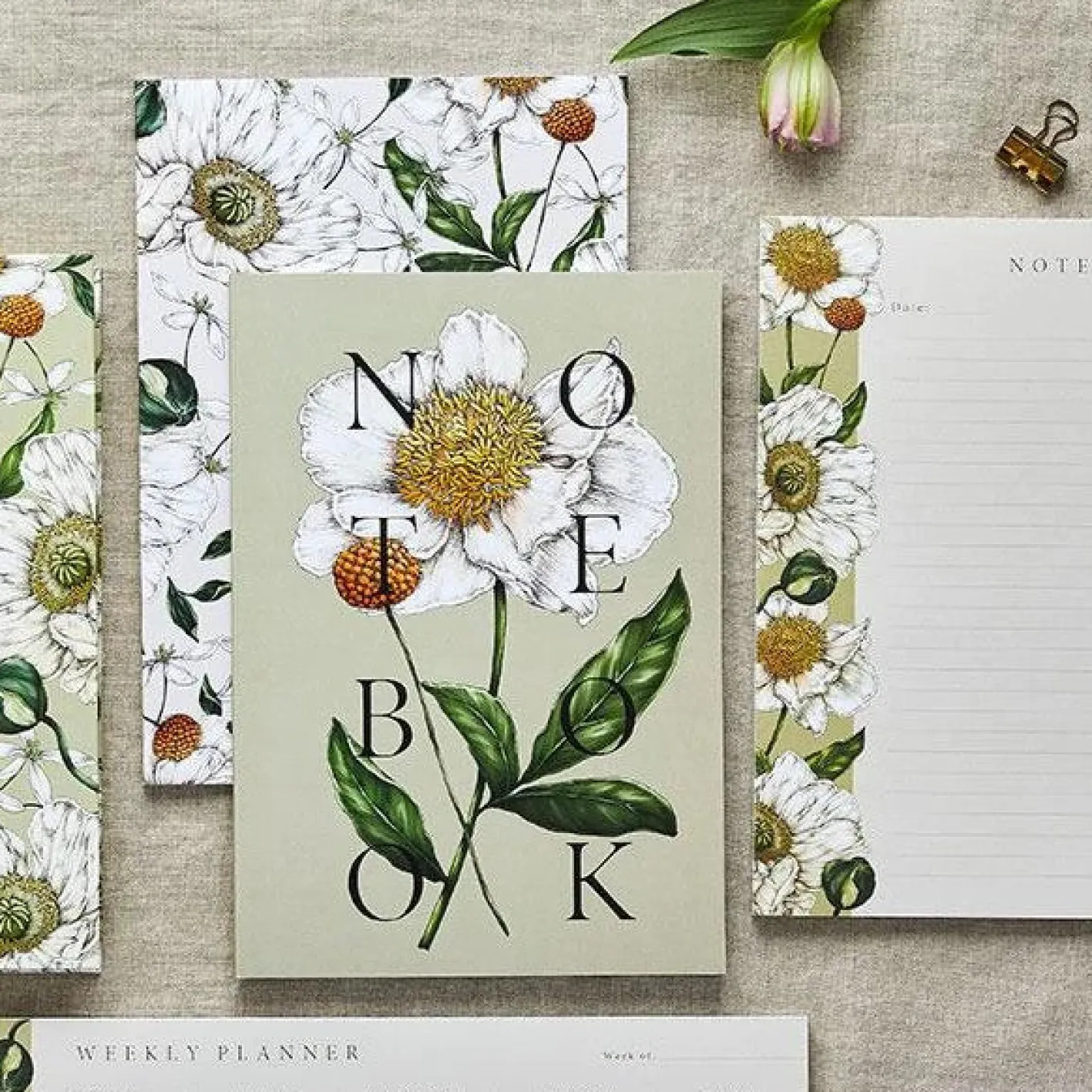 Catherine Lewis Spring Blossom - Set of 2 A5 Notebooks