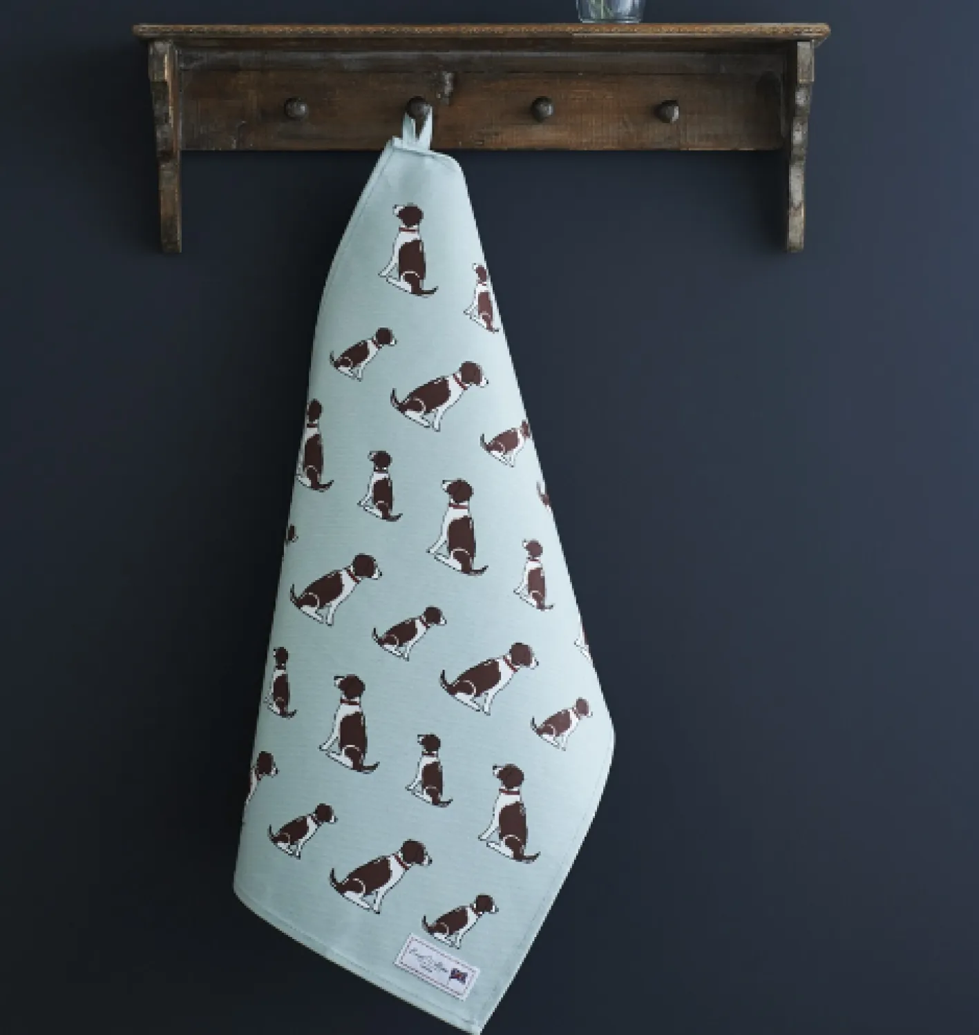 Sweet William Springer Spaniel Tea Towel