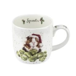Wrendale Designs Sprouts Fine Bone China Mug & Coaster Set