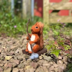 The Crafty Kit Co. Squirrel Nutkin Needle Felting Craft Kit