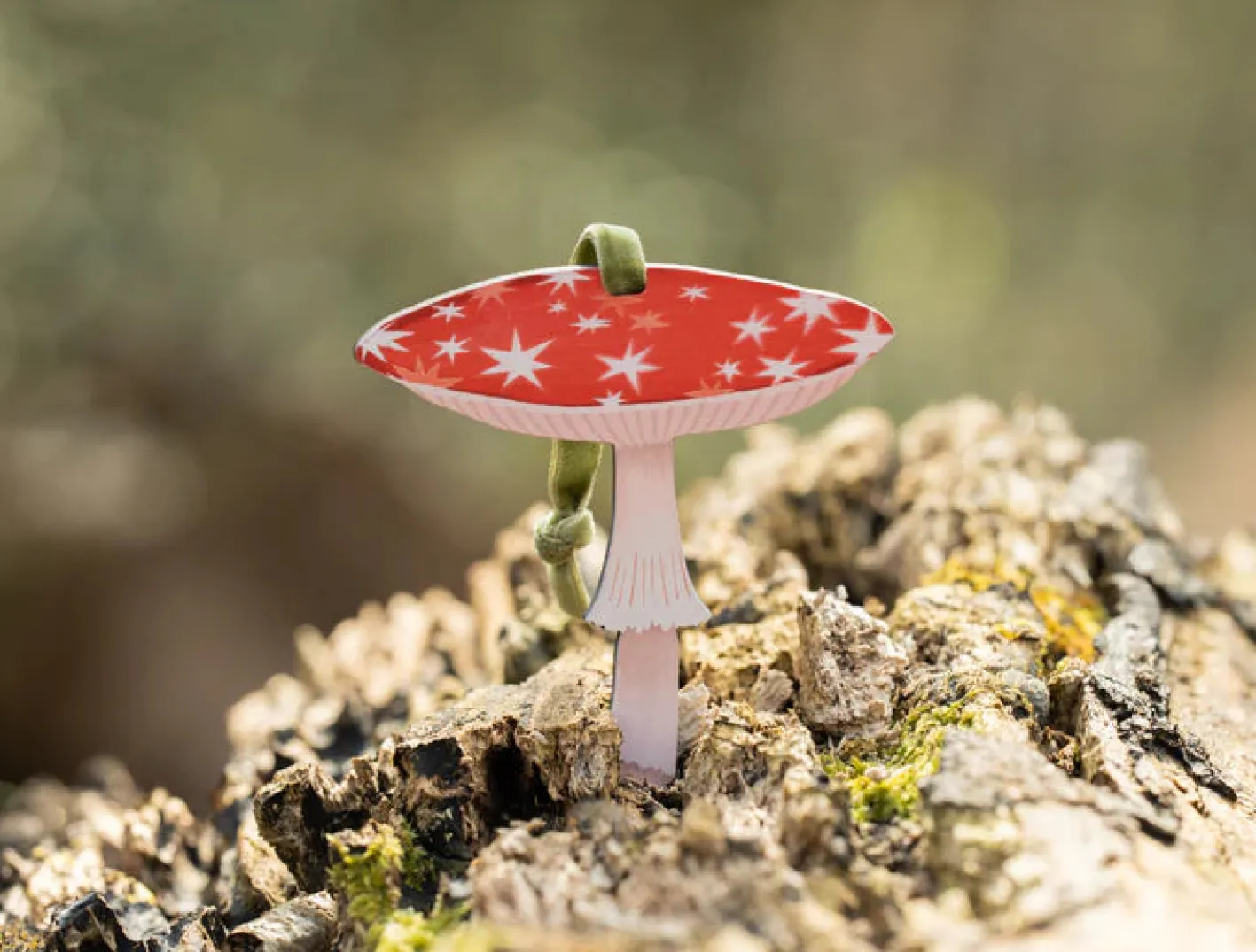 Dapple & Dot Starry Mushroom Wooden Decorations