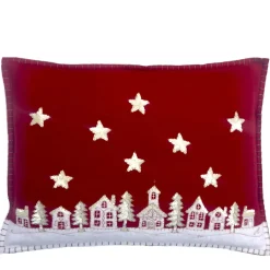 Jan Constantine Starry Night Pillow - Red