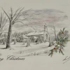Sean Webb Art St Giles Church in Bowes Seasonal Greetings Card