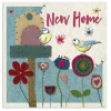 Emma Ball Stitched Birdies New Home Greetings Card