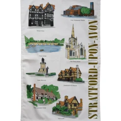 Town Towels Stratford-upon-Avon Landmarks Tea Towel