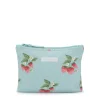 Sophie Allport Strawberries Blue Large Canvas Wash Bag