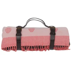 Sophie Allport Strawberries Knitted Picnic Blanket
