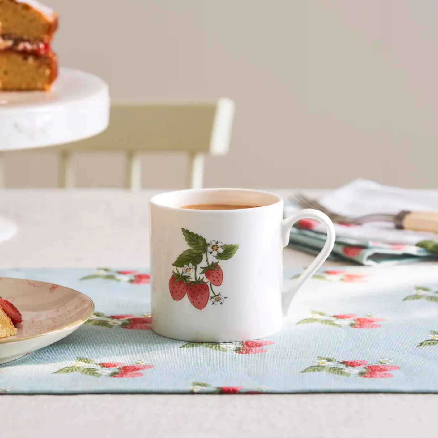 Sophie Allport Strawberries Solo Mug