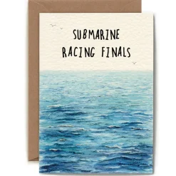 Bewilderbeest Submarine Racing Finals  Greetings Card