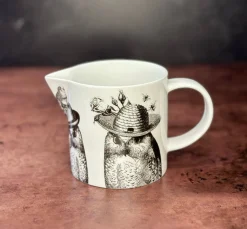 Repeat Repeat Sunday Best Owls Bone China Jug- White