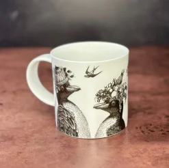 Repeat Repeat Sunday Best Penguins Bone China Mug - White