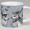 Repeat Repeat Sunday Best Rabbit Bone China Mug - Grey