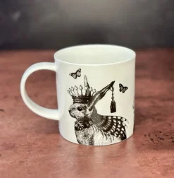 Repeat Repeat Sunday Best Rabbit Bone China Mug - White
