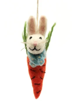 Amica Felt Swaddling Bunny Felt Decoration
