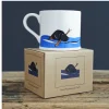 Sweet William Swimming Black Labrador Mug Boxed