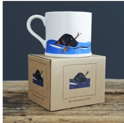 Sweet William Swimming Black Labrador Mug Boxed