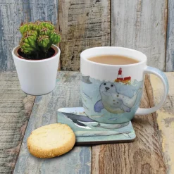 Emma Ball Swimming Seals Bone China Mug (Boxed)