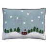 Jan Constantine Swiss Starry Night Pillow - Duck Egg Blue