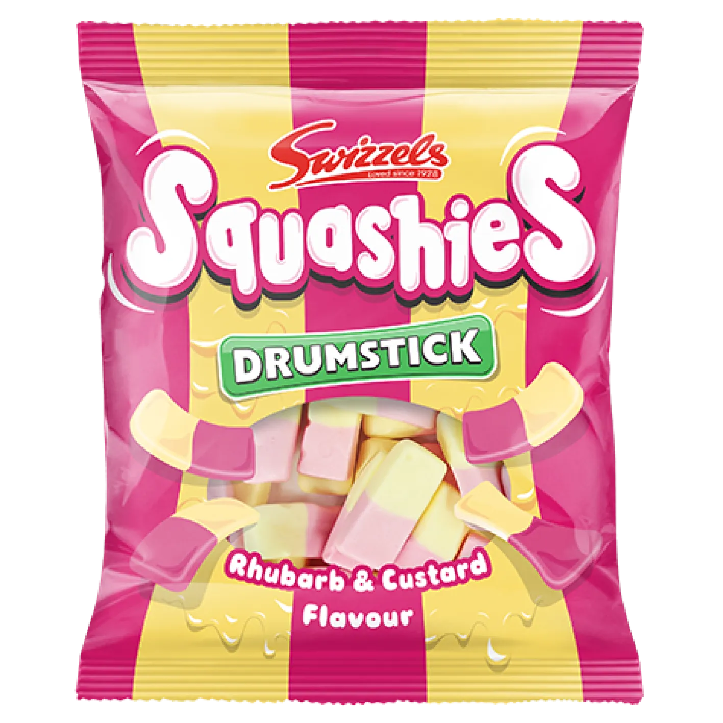 Tea & Biscuits Swizzels Drumstick Rhubarb and Custard Squashies