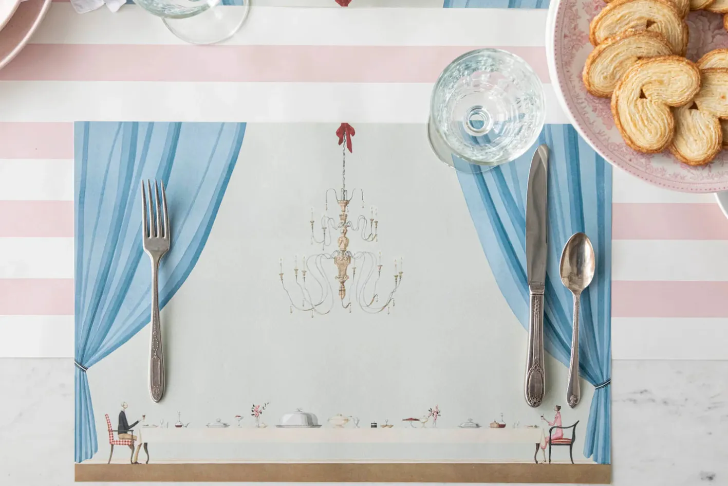 Laura Stoddart Table for Two Pad of 18 Paper Placemats