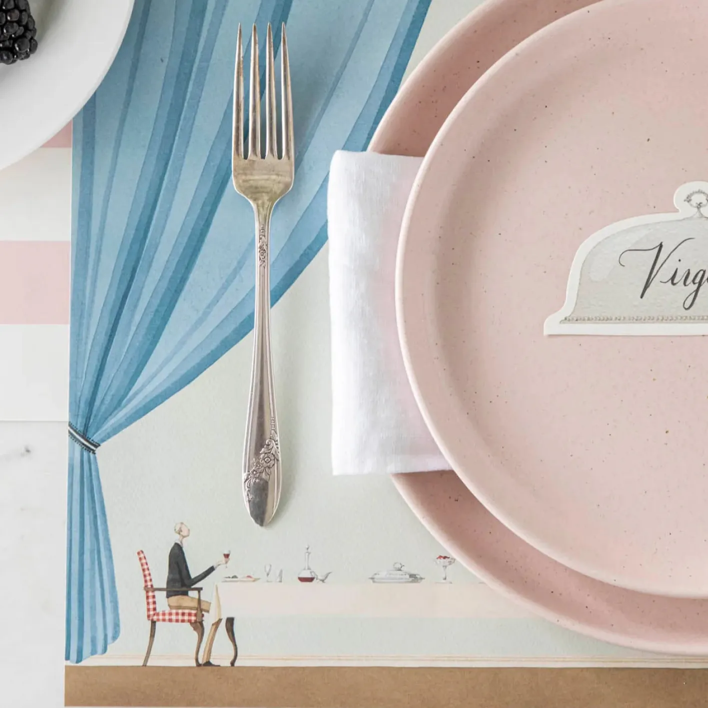 Laura Stoddart Table for Two Pad of 18 Paper Placemats