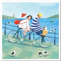 Emma Ball Tandem Ride Greetings Card