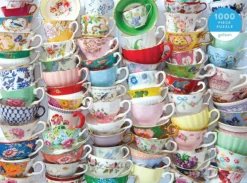Chronicle Books Teacups 1000 Piece Jigsaw Puzzle