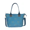 Sophie Allport Teal Bees Mini Oundle Bag