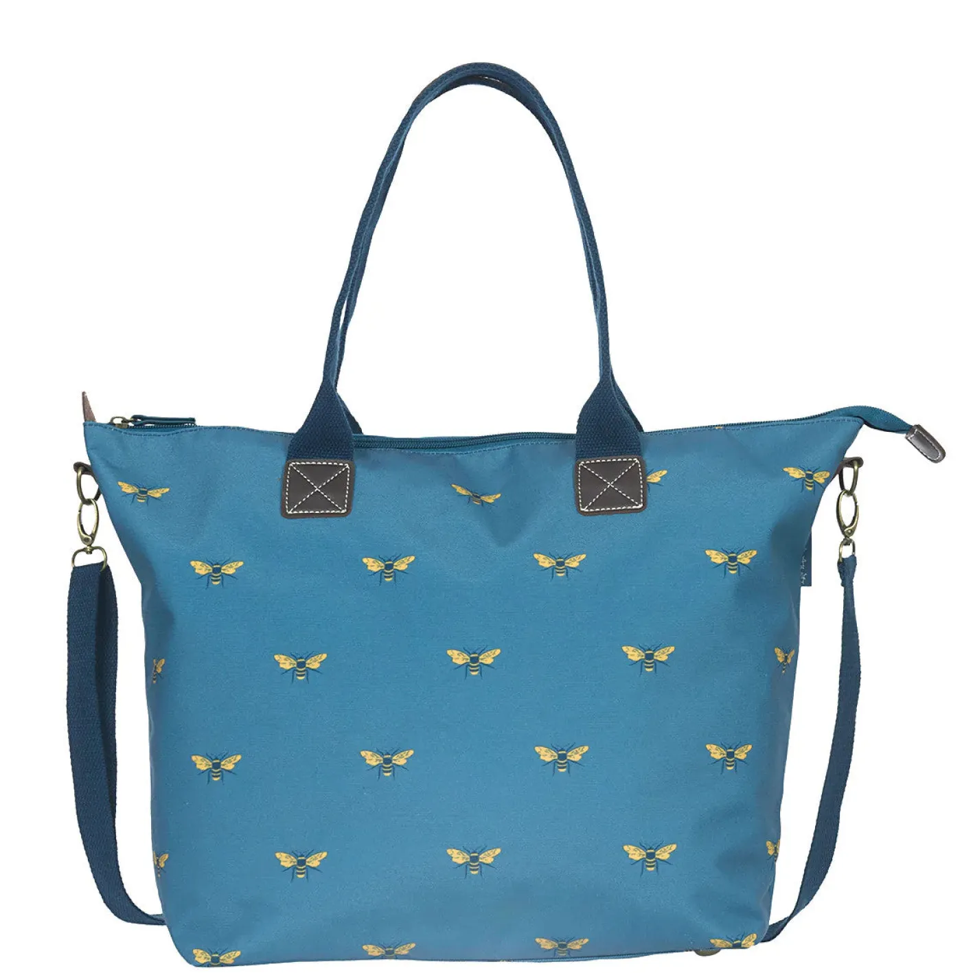 Sophie Allport Teal Bees Standard Oundle Bag