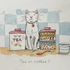Two Bad Mice Tea or Coffee? Greetings Card