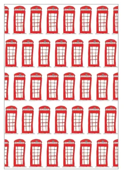 Victoria Eggs Telephone Boxes Greeting Card