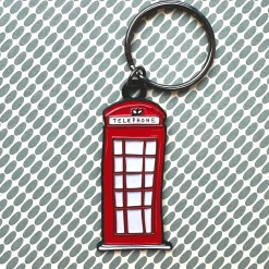 Victoria Eggs Telephone Box Keyring