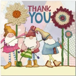 Emma Ball Thank You Gnomes Greetings Card