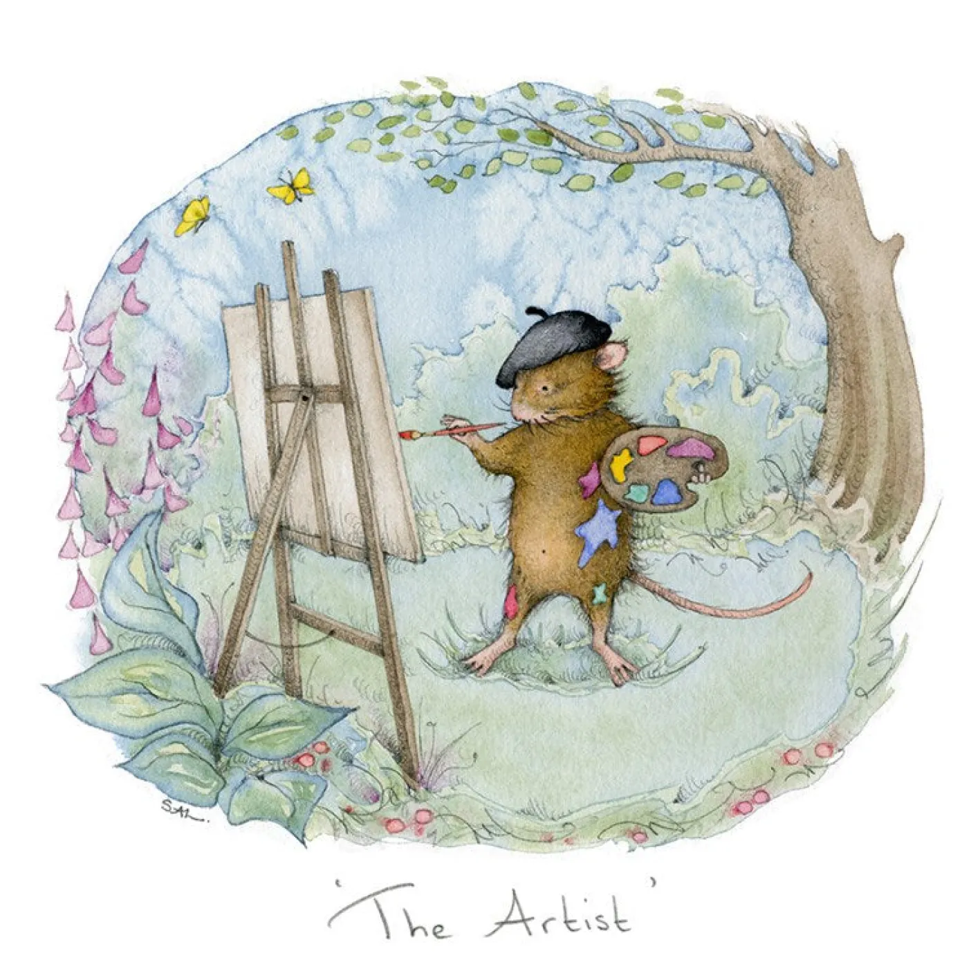 Moongazer Cards The Artist Greeting Card
