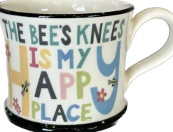 Moorland Pottery The Bee's Knees is my Happy Place Mug by