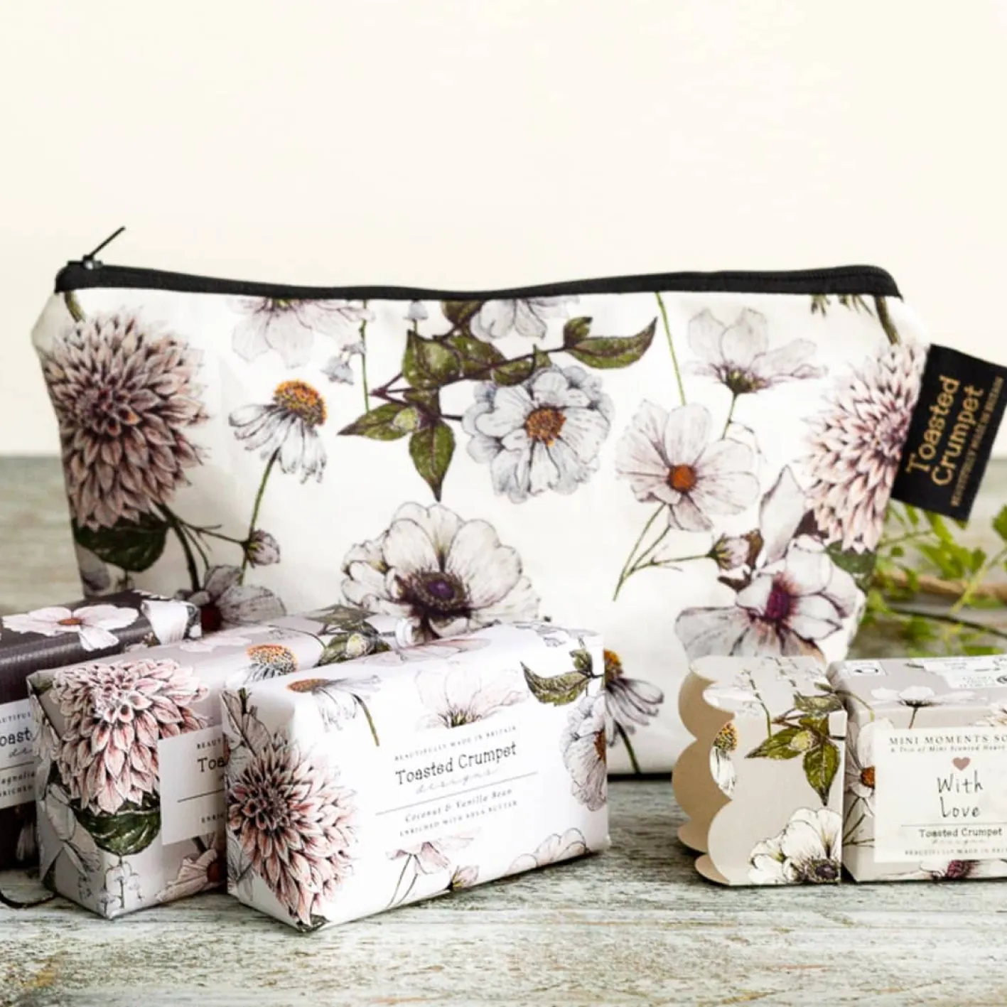 Toasted Crumpet The Blanc Collection (Pure) Small Makeup Bag