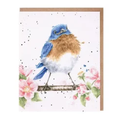 Wrendale Designs 'The Bluebird' Blank Greetings Card