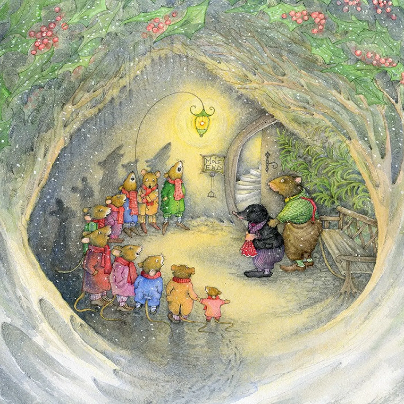 Moongazer Cards The Carol Singers Greeting Card